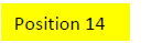 Position 14